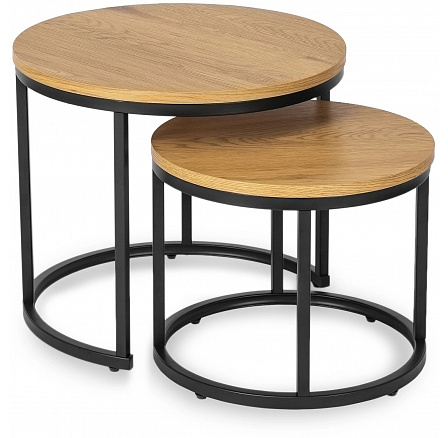 Zestaw Stolików DELIA Dąb Złoty