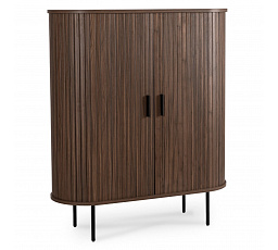 Komoda TRISH 100 cm Dwudrzwiowa Rozsuwana Orzech