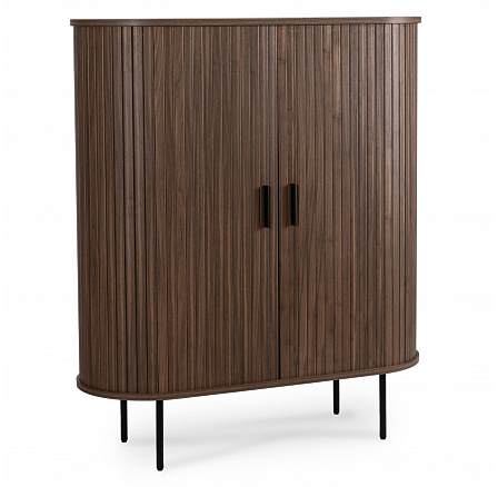 Komoda TRISH 100 cm Dwudrzwiowa Rozsuwana Orzech