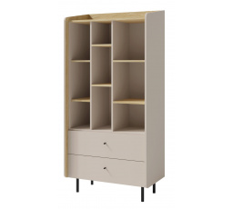 ALESSIO AE 6 polc, Bézs-homok/Tölgy olajozott