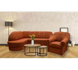 Rohová sedací souprava + křeslo Sandra L Rosita 141