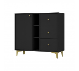 Komoda Tomila 824/1, černý grafit