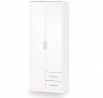 LIMA S-2 ruhásszekrény, fehér