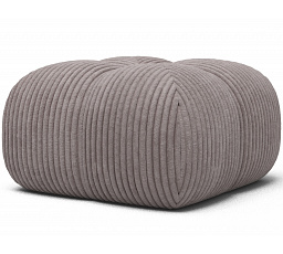 Kárpitozott puff Covio, világosszürke bársony Modullo 03 85x52