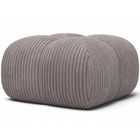 Kárpitozott puff Covio, világosszürke bársony Modullo 03 85x52