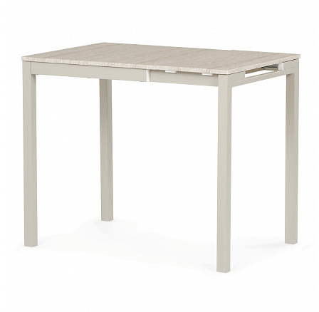 Kihúzható étkezőasztal 60-90x60 cm, melamin, travertin, GDT-206 TRV