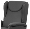 Polohovací křeslo, elektrické kabelové ovládání, šedá, látka, TV-1192 GREY2
