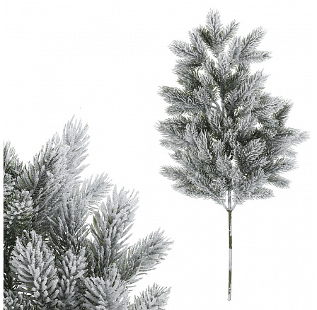 Lucfenyő - műág, hossza 65 cm, havas Lucfenyő - műág, hossza 65 cm, havas