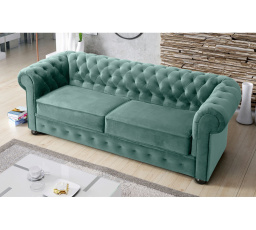 SOFA DWUOSOBOWA MANCHESTER II 188 CM - Sofa bez funkcji spania , Odcienie miętowego