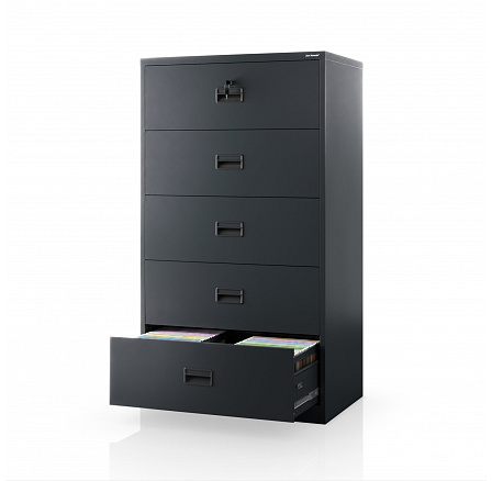 Antracit színű fém iratszekrény: SARA XL V5, 900 x 1620 x 600 mm Antracit színű fém iratszekrény: SARA XL V5, 900 x 1620 x 600 mm