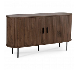 Komoda TRISH 140 cm Dwudrzwiowa Rozsuwana Orzech