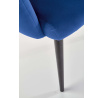 Étkezőszék K410, sötétkék bársony