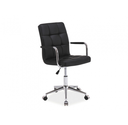 FOTEL OBROTOWY Q-022 CZARNY