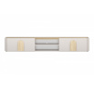 AMILIO RTV 220 1K1SZ - cashmere / dąb olejowany / uchwyty dąb jasny