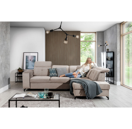 Rohová sedací souprava Belavio L Austin 2 Beige Strana pravá Rohová sedací souprava Belavio L Austin 2 Beige Strana pravá