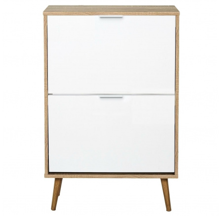 Sabana cipősszekrény fehér/természetes