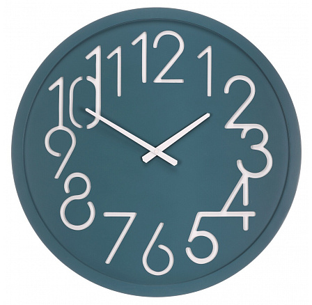 Hodiny nástěnné - pr. 60 cm, MDF, modré