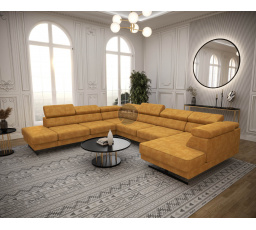 NAROŻNIK EMPORIO MAX II 300X350X180 - lewa , Wybierz własny kolor - Zapisz swój wybór - Galeria tkanin poniżej