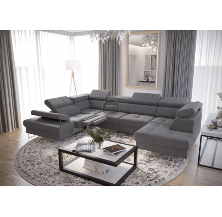 NAROŻNIK GALAXY MAX II RELAX Z FUNKCJĄ SPANIA 215x350x170 - Odcienie szarości , lewa NAROŻNIK GALAXY MAX II RELAX Z FUNKCJĄ SPANIA 215x350x170 - Odcienie szarości , lewa