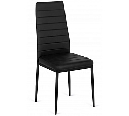 Krzesło NARIS Czarne Ekoskóra