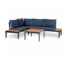 Zestaw Mebli Ogrodowych NORMAN Granatowy/Czarny
