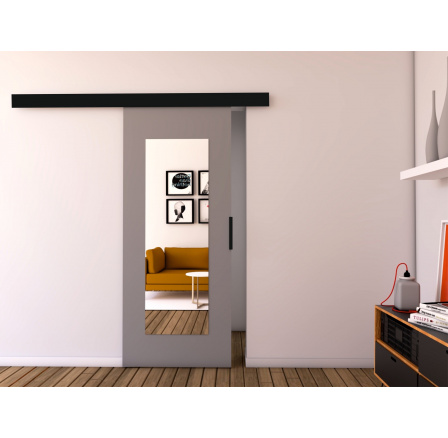 Posuvné dveře STANDART MIX - I80, Šedá/Černá