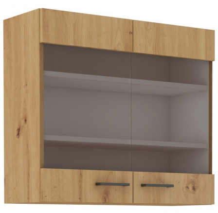 Kuchyňská horní skříňka MOLLY 80 GS 72 2F, Dub artisan