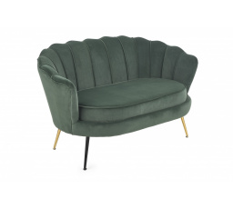 AMORINITO XL kanapé, sötétzöld/arany