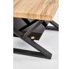 XENA KWADRAT dohányzóasztal, fekete/természetes tölgy