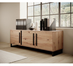 Alacsony szekrény ARIA Artisan+Fekete