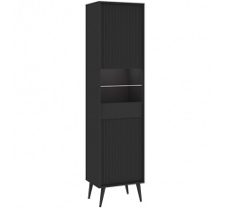 BARCELONA 2D Vitrin, Fekete/Fekete