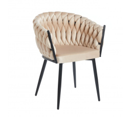 Bársonyszék bézs K7-FX