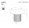 Étkezőasztal ZANTE - ZA8, Kashmir