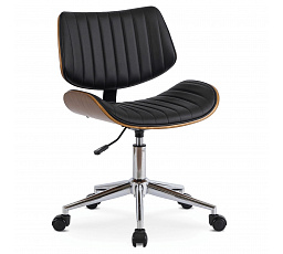 Fotel Obrotowy TEKSAS Czarny Ekoskóra