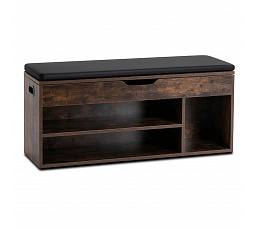 Szafka na buty ALEC 100 cm Dąb Rustykalny/Czarny