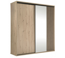 CALI C-15 ruhásszekrény, Artisan/Fekete matt