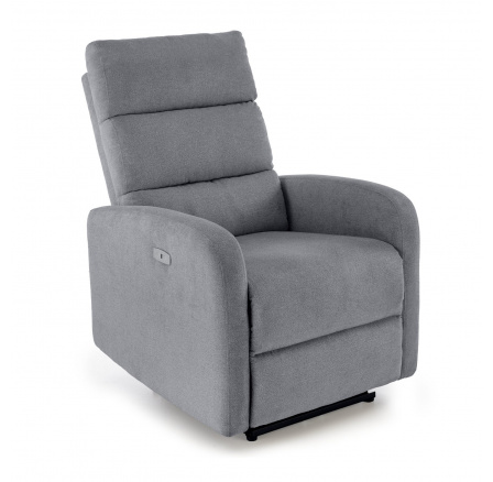 Elektromosan állítható és masszázs fotel CARINIO, Szürke