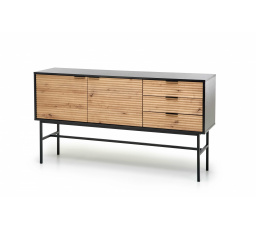 MURANO KM-1 komód, artisan tölgy/fekete