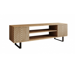 Lorello Jodełka TV szekrény 155 cm Craft Tölgy+Craft Tölgy