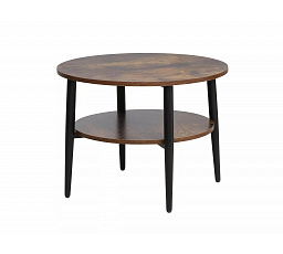 ELLA B konferencia asztal, Rusztikus barna/Matt fekete