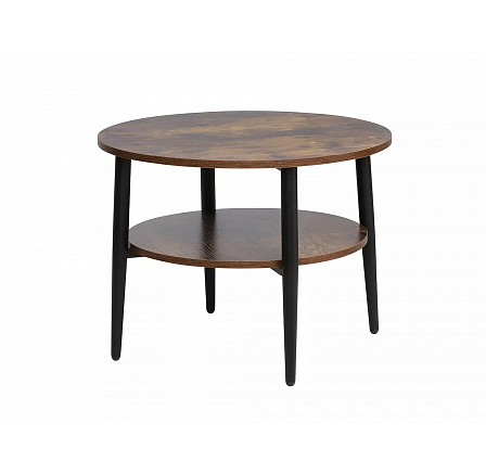 ELLA B konferencia asztal, Rusztikus barna/Matt fekete