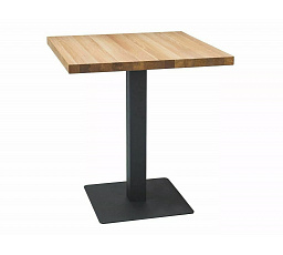 Étkezőasztal PURO, tölgy/fekete