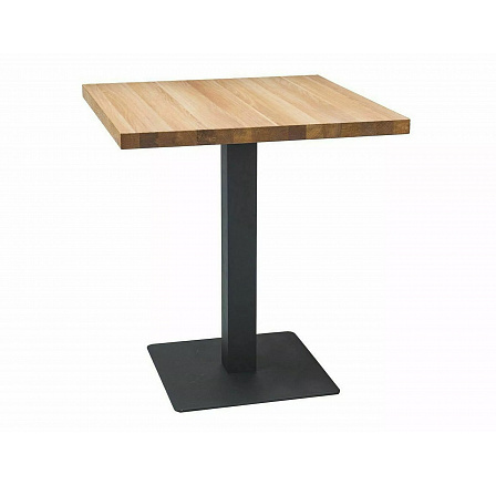 Étkezőasztal PURO, tölgy/fekete