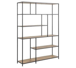 Seaford XIV polc tölgy/fekete