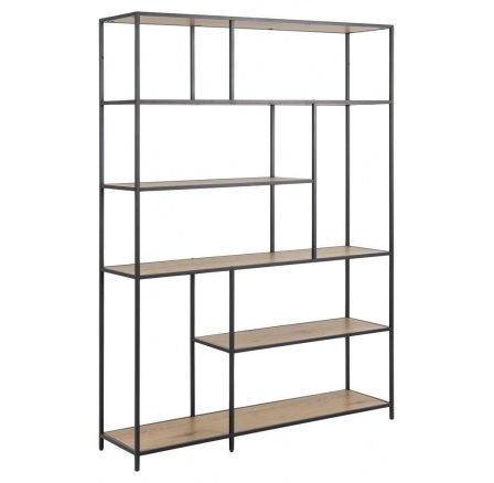 Seaford XIV polc tölgy/fekete