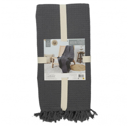 Waffle ágytakaró 120x150 cm grafit