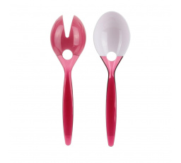 Piros salátás evőeszközkészlet