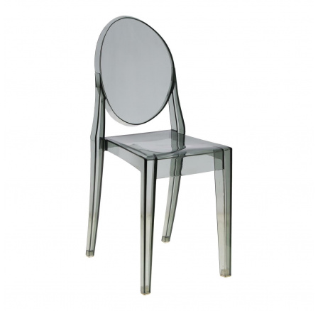 Viki szék szürke átlátszó.