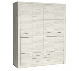 INDIANAPOLIS I18 szekrény Kraft fehér