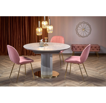 MUSCAT étkezőasztal, szürke márvány